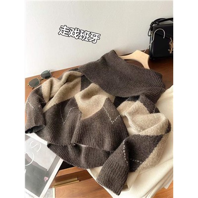 Трикотажный джемпер с приспущенными плечами ЗАР*А