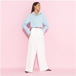 Брюки с защипами, Легкой походкой (white)