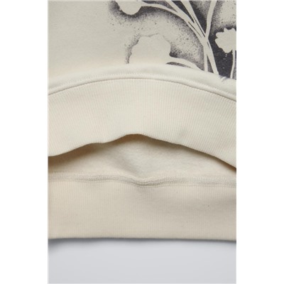 FLORAL PRINT SWEATSHIRT