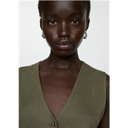 Vestido corto botones