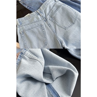 Женские джинсы облегающие, с высокой талией, клёш из смесового тенселя 4 цвета  ЮНИКЛ*О