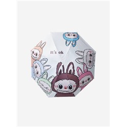 ☂️ Компактный зонт с трендовыми Лабубу Экспорт   Материал: металлическая основа   Размер: 25*6, 97см диаметр ( вес 330гр)