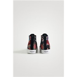 Zapatillas bota patch floral