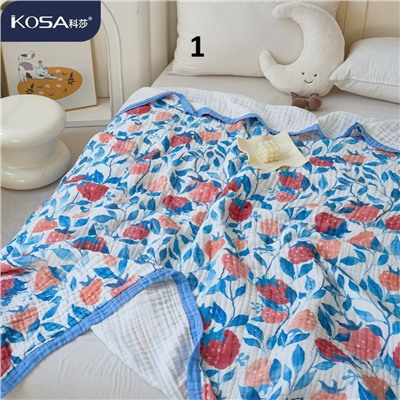 Нежное дышащее хлопково - марлевое одеяло