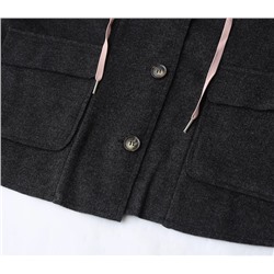 Женское теплое зимнее длинное хлопковое пальто с капюшоном в клетку