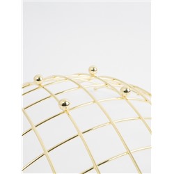 Корзина для фруктов, 28 см, металл, золотистая, Паутина, Spin