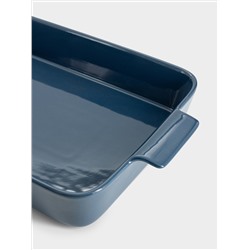 Форма для запекания, 36х24 см, фарфор P, прямоугольная, синяя, Indulgence