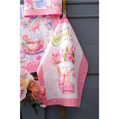 Весна идет набор полотенец кухонных