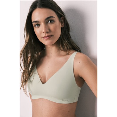 Top halter liso clean cut verde