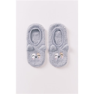 Calcetines slip on perro azul