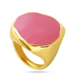 Кольцо Палитра (эмаль фуксия; покрытие золото), Есть комплект