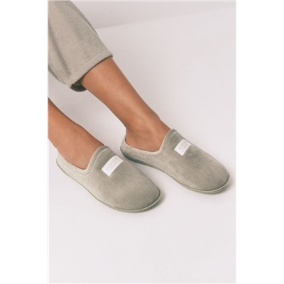 Zapatillas casa velour verde