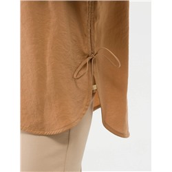 Taba Oversize Uzun Kollu Gömlek