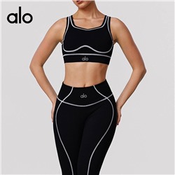 Комплект для занятий спортом/йогой/активного отдыха   Леггинсы + топ 3 цвета АЛ*О