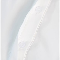 Женская нежная хлопковая рубашка с перламутровым украшением