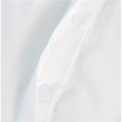 Женская нежная хлопковая рубашка с перламутровым украшением