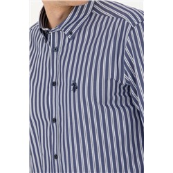 Erkek Lacivert Uzun Kollu Gömlek