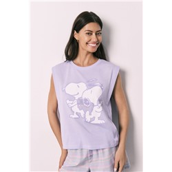 Pijama corto algodón Snoopy