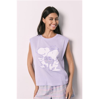 Pijama corto algodón Snoopy