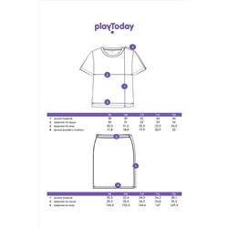 Костюм (Жакет+Футболка+Юбка) PLAYTODAY, 1121313