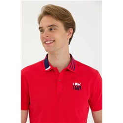 Erkek Kırmızı Polo Yaka Tişört