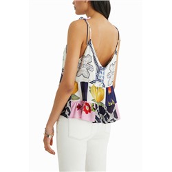 Blusa tirantes loose viscosa