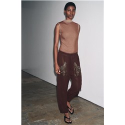 TULLE HIGH NECK T-SHIRT