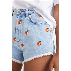 Short vaquero frutas