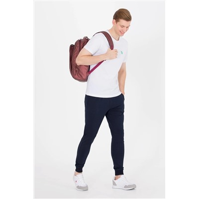 Erkek Beyaz Bisiklet Yaka Tişört