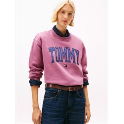 Varsity Tommy Logo Crewneck Sweatshirt