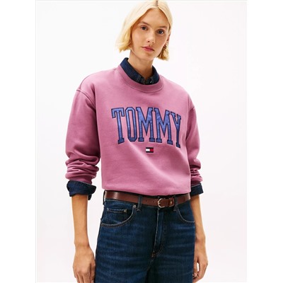 Varsity Tommy Logo Crewneck Sweatshirt