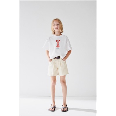 EMBROIDERED LOBSTER T-SHIRT