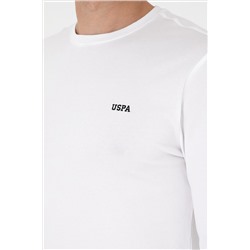 Erkek Beyaz Basic Sweatshirt
