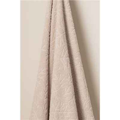 Perle %100 Pamuk Banyo Havlusu - Bej - 70x140 cm