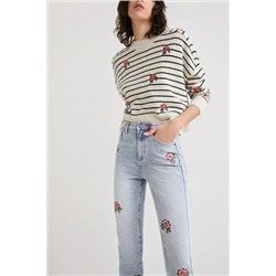 Vaquero Straight cropped floral
