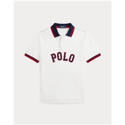 Baseball-Logo Cotton Mesh Polo Shirt Save your Wishlist Boys 8-20