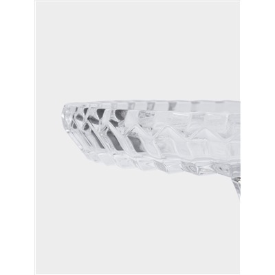 Блюдо, 22х12 см, на ножке, стекло Р, Saltaire