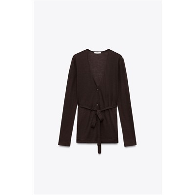 100% WOOL CARDIGAN
