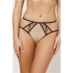 REBECCA BEIGE/BLACK Mini Трусы бразильяно SUBTILLE