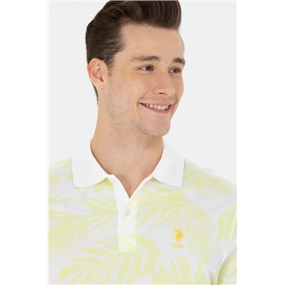 Erkek Açık Sarı Polo Yaka Tişört
