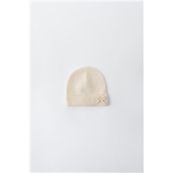 KNIT HAT WITH BOW