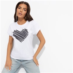 Футболка из фактурного трикотажа, Красота без фильтров