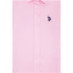 Kız Çocuk Manolya Uzun Kollu Gömlek