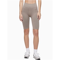 Performance Ribbed High Waist Bike Shorts