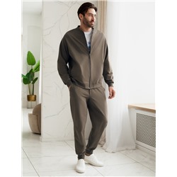 Бомбер из тонкого премиального футера с эластаном