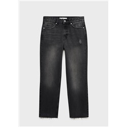 Jeans Blanca rectos crop