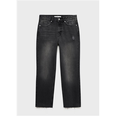 Jeans Blanca rectos crop