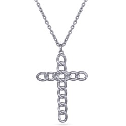 Кулон (покрытие родий) 90см, Есть комплект