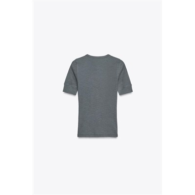 RIB SHORT SLEEVE T-SHIRT