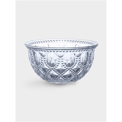 Набор салатников, 4 пр, 400 мл, 13 см, стекло, голубые, Dubai